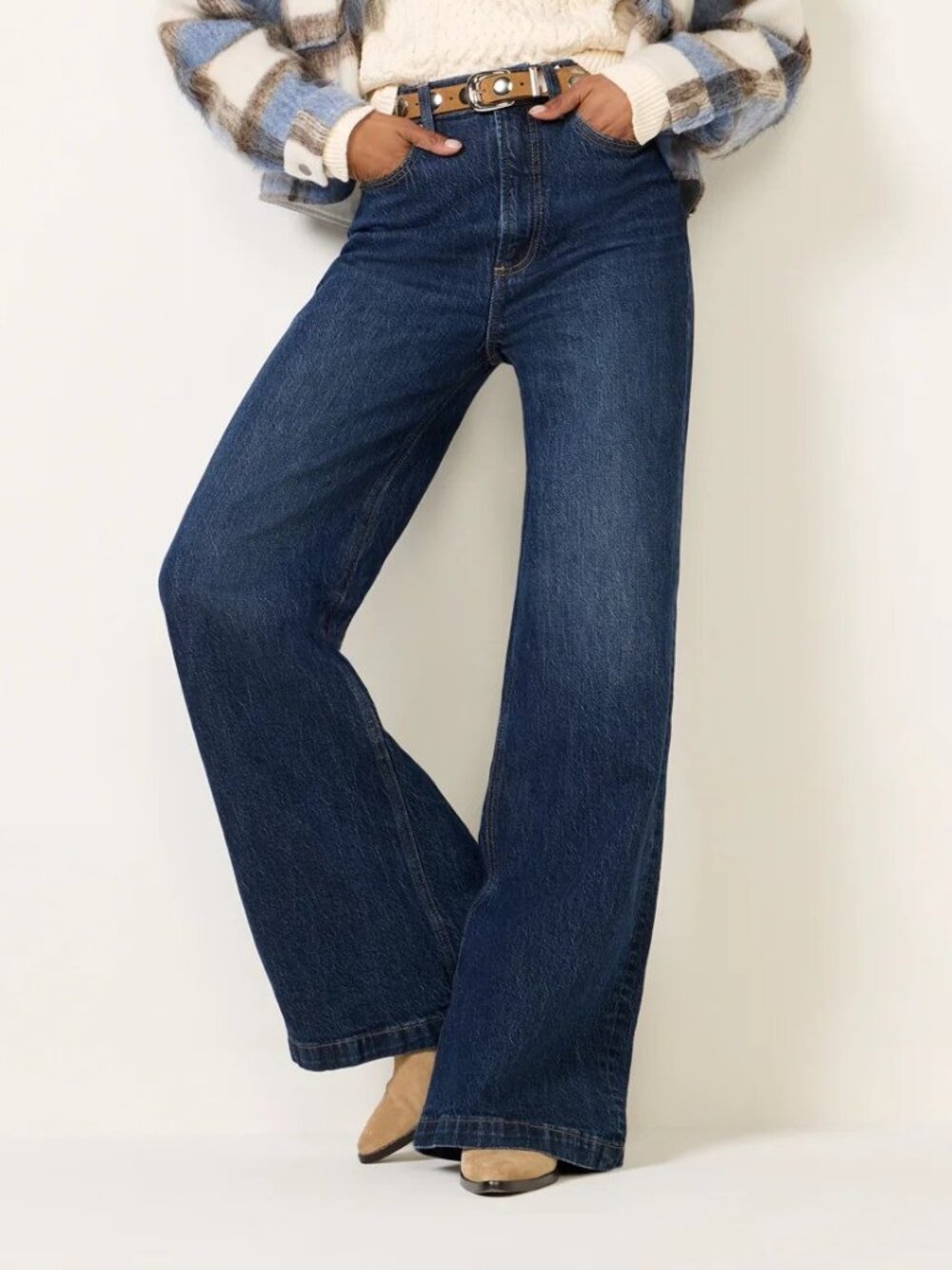 Pistola Women's Size 28 Lana High Rise Wide Leg Elevate Wash Jeans